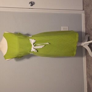 Cato Green Sheath Midi Dress Sleeveless Crew Neck